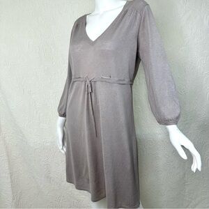 Boden Linen Cotton Fine Knit Dress w/Waist Tie